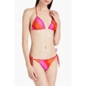 Vix by Paula Hermanny Artsy Ripple Brazilian Bikini Cheeky size Small